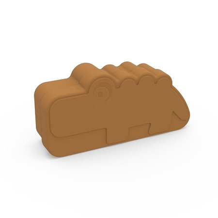 Done by Deer Kiddish Pudełko Lunchbox Croco Mustard