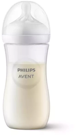 Avent Natural 3 Butelka Responsywna z Nakładką Antykolkową AirFree 3m+ 330ml 