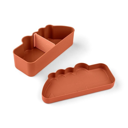 Done by Deer Kiddish Pudełko Lunchbox Croco Papaya