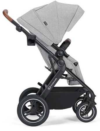 Kinderkraft B-Tour Wózek Głęboko-Spacerowy + Fotelik 0-13 kg Zestaw 3w1 Light Grey