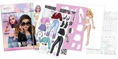 Kids Euroswan Zestaw kreatywny Fashion book WOW Generation