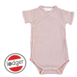 Lodger Body kopertowe niemowlęce krótki rękaw bawełniane jasny róż Ciumbelle Tan r. 56
