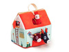 Lilliputiens Rozkładany Domek Farma z 6 Zwierzątkami, Rolnikiem i Traktorem 18m+