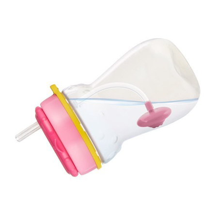 Canpol Babies Bidon ze składaną rurką silikonową z odważnikiem 350ml 56/521 Kotek