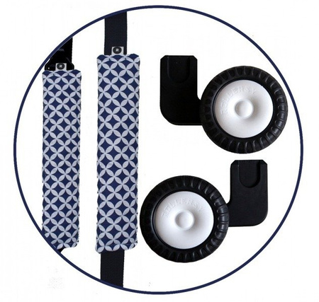 Rollersy Adaptery z Kółkami do Fotelików Samochodowych  Navy Blue