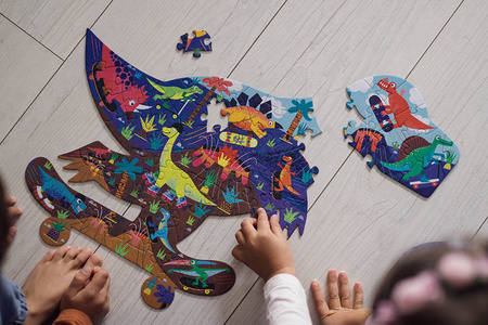 Mudpuppy Puzzle konturowe Jurajski Skatepark 75 elementów 5+