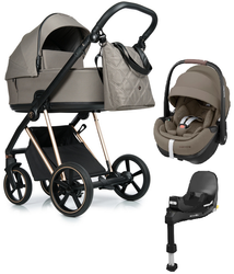 Roan Ivi 2.0 Wózek Głęboko-Spacerowy + Maxi-Cosi Pebble 360 Pro2 Fotelik Samochodowy + Baza