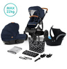 Kinderkraft Prime Wózek Głęboko-Spacerowy 3w1 + Mommy Bag Deep Navy