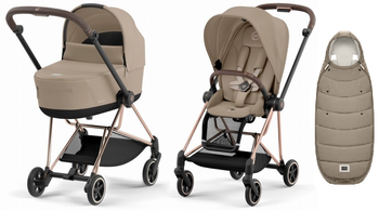 Cybex Mios 3.0 Wózek Głęboko-Spacerowy Cozy Beige + Cybex Platinum Śpiworek Gratis
