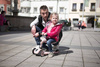 Scootandride Highwaykick 1 Jeździk i Hulajnoga 2w1 1-5 lat + Scootandride Kask Dla Dzieci S-M Rose