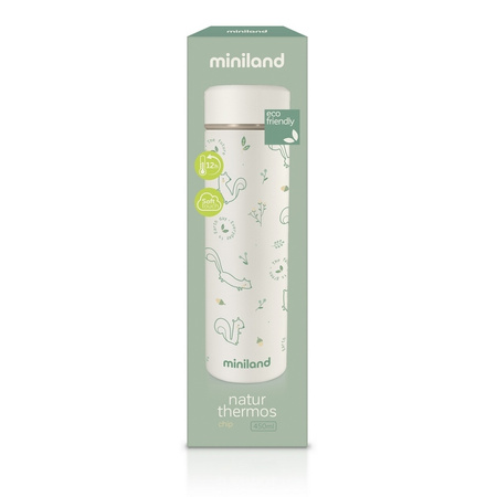Miniland Termos Dla Dziecka Próżniowy ECO-Friendly 450ml - Wiewiórka