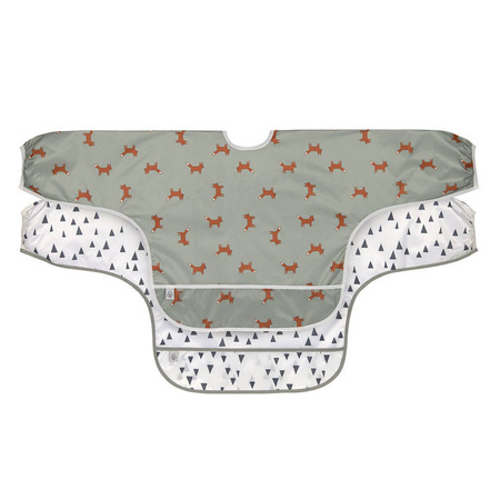 Lassig Zestaw śliniaków z długim rękawem 6m+ Little Forest Lisek