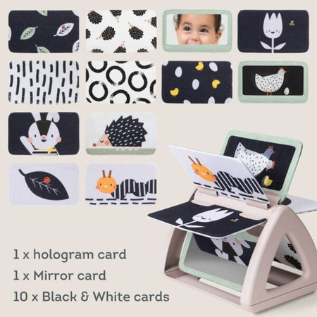Taf Toys Książeczka Obracająca Się Tummy-time Czarno-biała