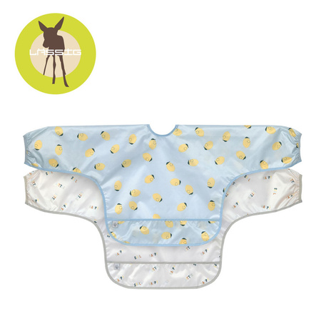 Lassig Zestaw śliniaków z długim rękawem 2szt. 6m+ Happy Fruits Lemon