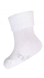 Milusie Skarpetki Bezuciskowe Białe Rozmiar 5-6