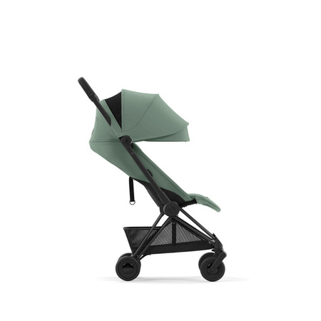 Cybex Coya Wózek Spacerowy Rama Matt Black Leaf Green + Pałąk do Wózka