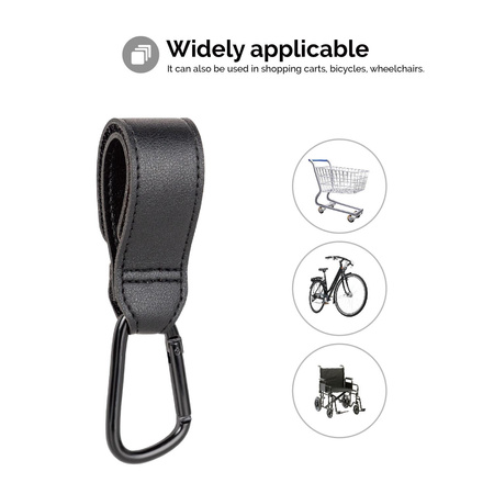 Titanium Baby Haczyki zaczepy na torbę do wózka dziec. 2 sztuki   