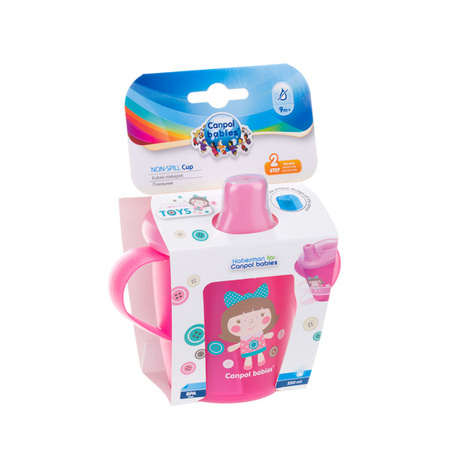 Canpol Babies Toys Kubek Niekapek 250 ml 31/200_pin Różowy