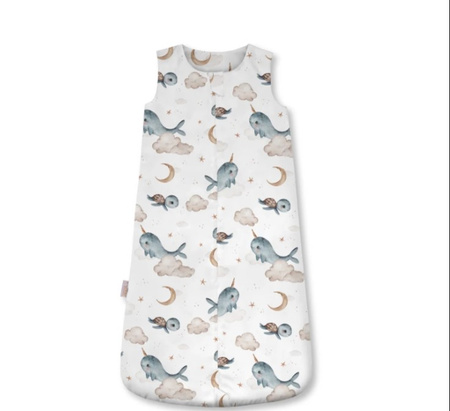 Waldin Śpiworek 1.5 TOG Wieloryby Białe Rozmiar M
