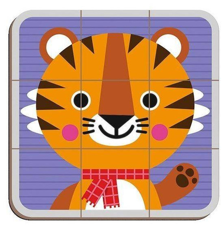 Janod Magnetibook Magnetyczna Układanka Puzzle Zwierzątka 
