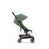 Cybex Coya Wózek Spacerowy Rama Rosegold Leaf Green + Cybex Coya Moskitiera Black