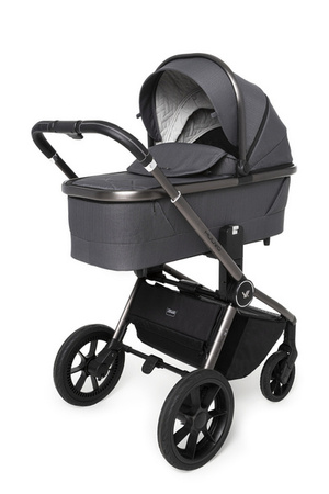Muuvo Quick SE 2 Wózek Głęboko-Spacerowy Diamond Graphite + Cybex Aton B2 i-Size Fotelik Samochodowy 0-13kg + Baza One Volcano Black