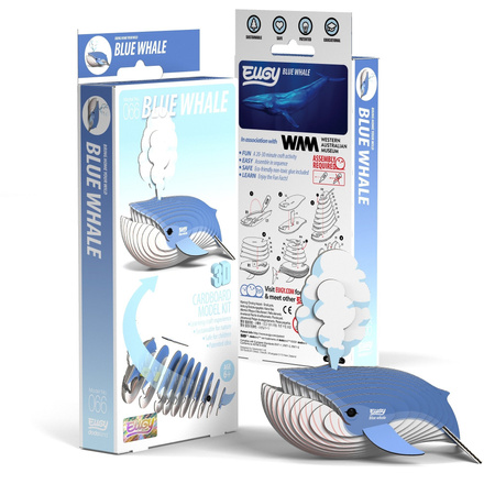 Eugy Eko 3D Układanka Płetwal Błękitny