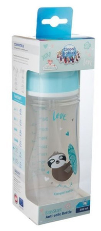 Canpol Babies EasyStart Exotic Animal Butelka Szerokootworowa Antykolkowa Easystart 300 Ml 35/222_blu Niebieski