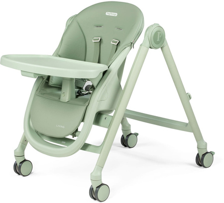 PegPerego Living Regulowane Krzesełko do Karmienia Dziecka z Funkcją Leżaczka | Sage