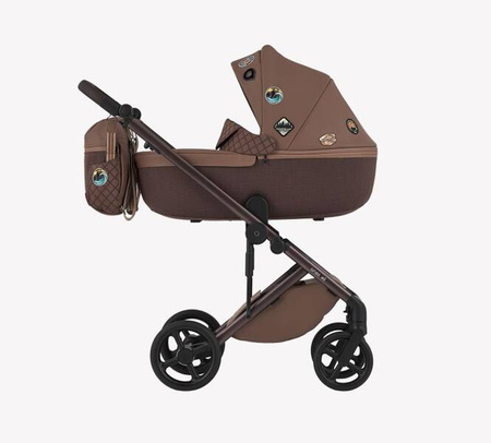 Anex Eli Wózek Głęboko-Spacerowy Wander + Cybex Aton B2 i-Size Fotelik Samochodowy 0-13kg + Baza One Volcano Black	