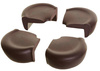 DreamBaby Nakładki Piankowe Na Narożniki - Zaokrąglone - 4 Szt. - Brązowe