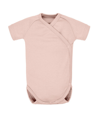 Poofi Body z Krótkim Rękawem Rozmiar 68 3-6m Pudrowy