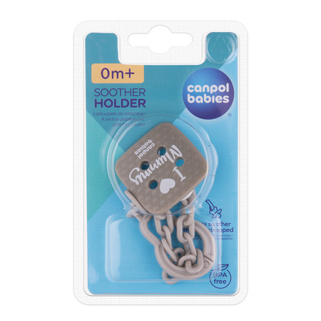 Canpol Babies Łańcuszek do Smoczka Beżowy