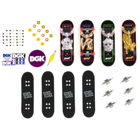 Spin Master Tech Deck - Zestaw Deskorolek Fingerboard DGK 4-pak