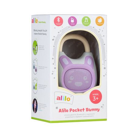 Alilo Pocket Bunny K1 Odtwarzacz MP3 z Bluetooth Fioletowy