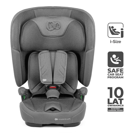 Kinderkraft FIX2GO Fotelik Samochodowy 9-36 kg Szary