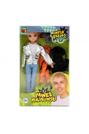 InfluHeroes Lalka Paweł Malinowski, akcesoria TopKiz