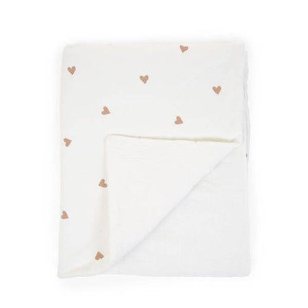 Childhome Kocyk 80 x 100 cm Jersey Hearts