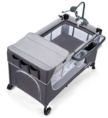 Kinderkraft Leody Łóżeczko Turystyczne z Akcesoriami Pink