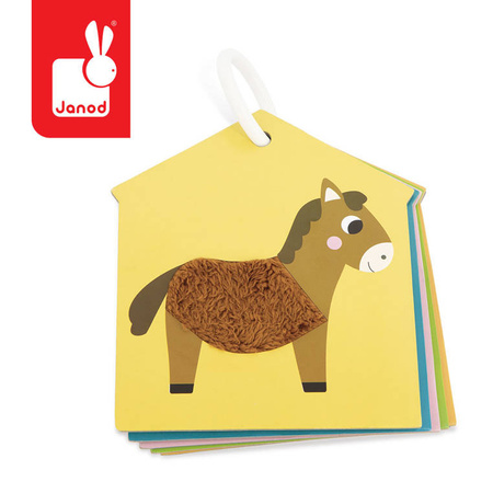 Janod Karty sensoryczne Farma 7 elementów 12 m+