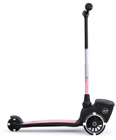 Scootandride Highwaykick 2 Lifestyle Hulajnoga Trójkołowa Balansowa ze Świecącymi Kółkami i Odblaskową Kierownicą 2+ Reflective Rose