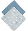 Canpol Babies Pieluszki Muślinowe 2 szt 70x70 Bonjour Paris 26/901 Blue