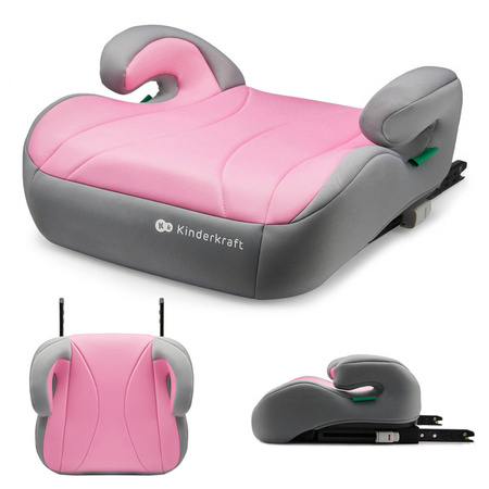 Kinderkraft I-Boost Fotelik Samochodowy Podstawka 15-36kg Różowy