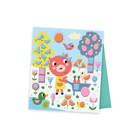 Janod Zestaw kreatywny Naklejki geometryczne My arts & crafts 3+