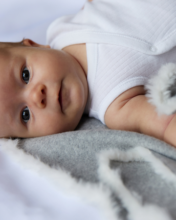 Piapimo Kocyk z Bawełny Organicznej 70×100 cm Szary