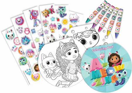 Kids Euroswan Zestaw do kolorowania Koci Domek Gabi