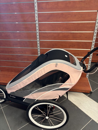 [OUTLET] Cybex Zeno Wielofunkcyjna Przyczepka Do Biegania Do Roweru Cybex Sports Silver Pink