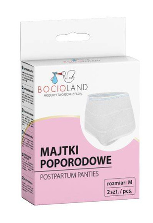 Bocioland Majtki Poporodowe Siateczkowe 2 szt. M BL026