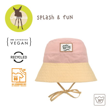 Lassig Kapelusz rybacki z filtrem UV80 Splash & Fun vanilla/peach, rozm. 46/49