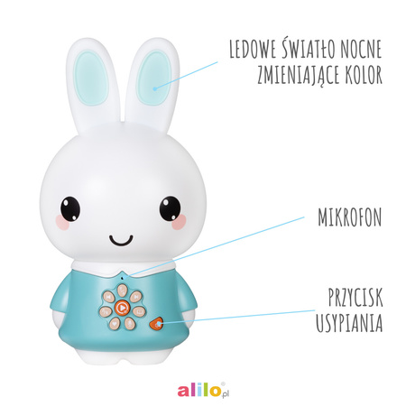 Alilo Króliczek Honey Bunny G6PRO Turkusowy